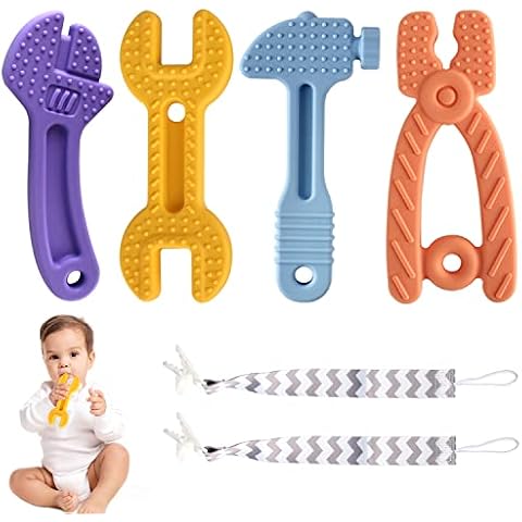 Yinghezu 4 Pack Chew Baby Teething Toys Cover