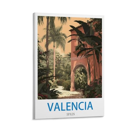 Impression sur toile Valence Espagne FZYUEN 40x60cm toile artistique haute définition