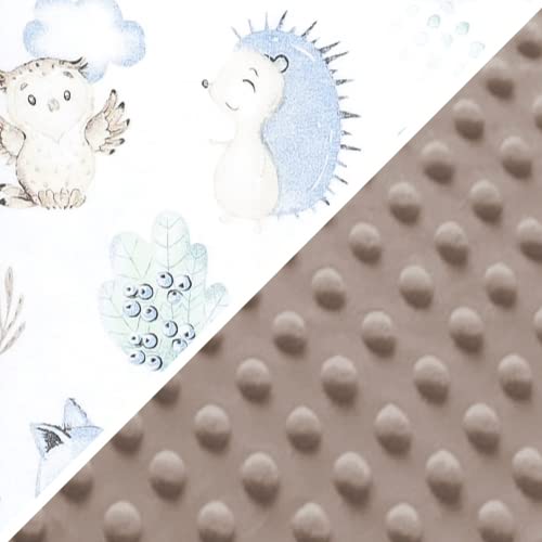 Einschlagdecke Babyschale Baby Decke 90x90 cm - Fußsack Blanket für Kinderwagen und Autositz Ganzjahres für Neugeborenen und Kleinkinder Einschlagsdecken für 3 und 5 Punkt Gurt Minky Oeko-Tex