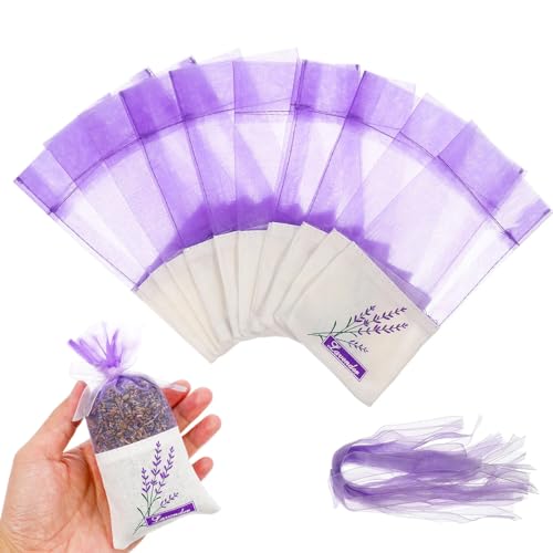 RDNKVB 10pcs Bolsa de bolsita vacía Bolsa de Gasa de Lino y