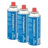 Campingaz - Cartuccia di gas con valvola CP 250, per fornello Camp Bistro Campingaz, cartuccia compatta e richiudibile (Confezione da 3)