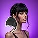 ZGLUZP Black Fluffy Fake Hair Band Bangs, Heat Resistant Wig, Trendy Braid Headband Accessories, Invisible Extension Women's Fashion Headbands Hair Accessories (Have sideburns)