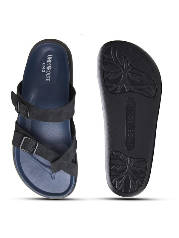 Image of UNDERROUTE mens Underroute Urgh 02 Stylish Durable Soft Footbed Synthetic Casual Sandals for Men Sandal