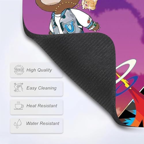 Image of Mouse Pad with Design, 24 x 20 cm, 3mm Thick Rubberised Base Mouse Pad for Computer, PC, Laptop (Teddy)