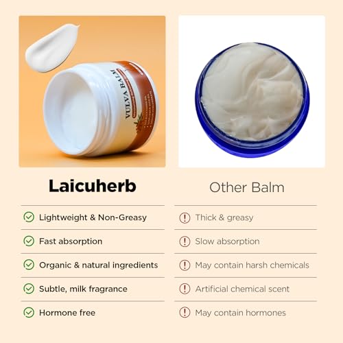 Image of Laicuherb Vulva Balm Moisture Cream for Women Vaginal Moisturizer, Helps with Vulva Dryness and Itching, Soothing & Nonsticky Intimate Care Balm Cream for pH and Hormone Balance and Menopause Support