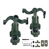 Tactical Fast Helmet Rail Mount Adapter Tactical Headset Accessories Hunting Airsoft Shooting Headphone Bracket(Green)