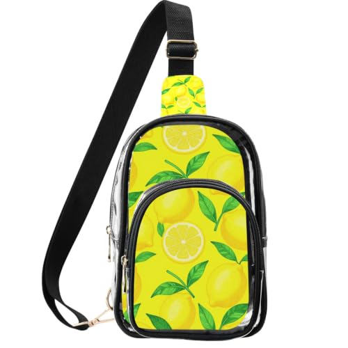 Bolso transparente de limones resistente al desgaste para pasar el control en festivales