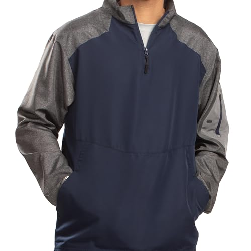 Holloway Mens 229155 Shirt, Carbon Print/Navy, X-Small US