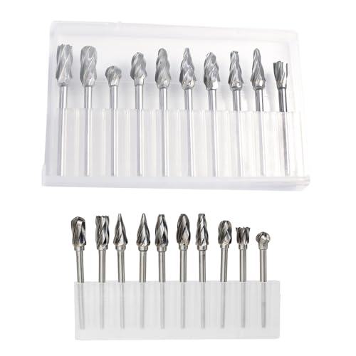 Set 10 Fresas de Carburo para Pulir y Grabar 3mm miniatura 1