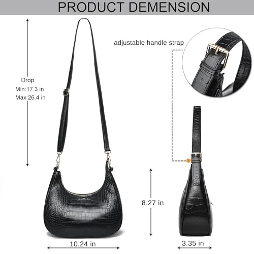 Image of Small Tote Shoulder Bags Purses for Women Retro Classic Crossbody Bags Cute Clutch Purse and Handbag