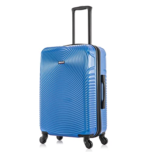 DUKAP INCEPTION Luggage with Spinner Wheels | Durable Lightweight Hardside Suitcase, Travel Bag with Handle and Trolley, 24-Inch Medium Checked Luggage | Blue