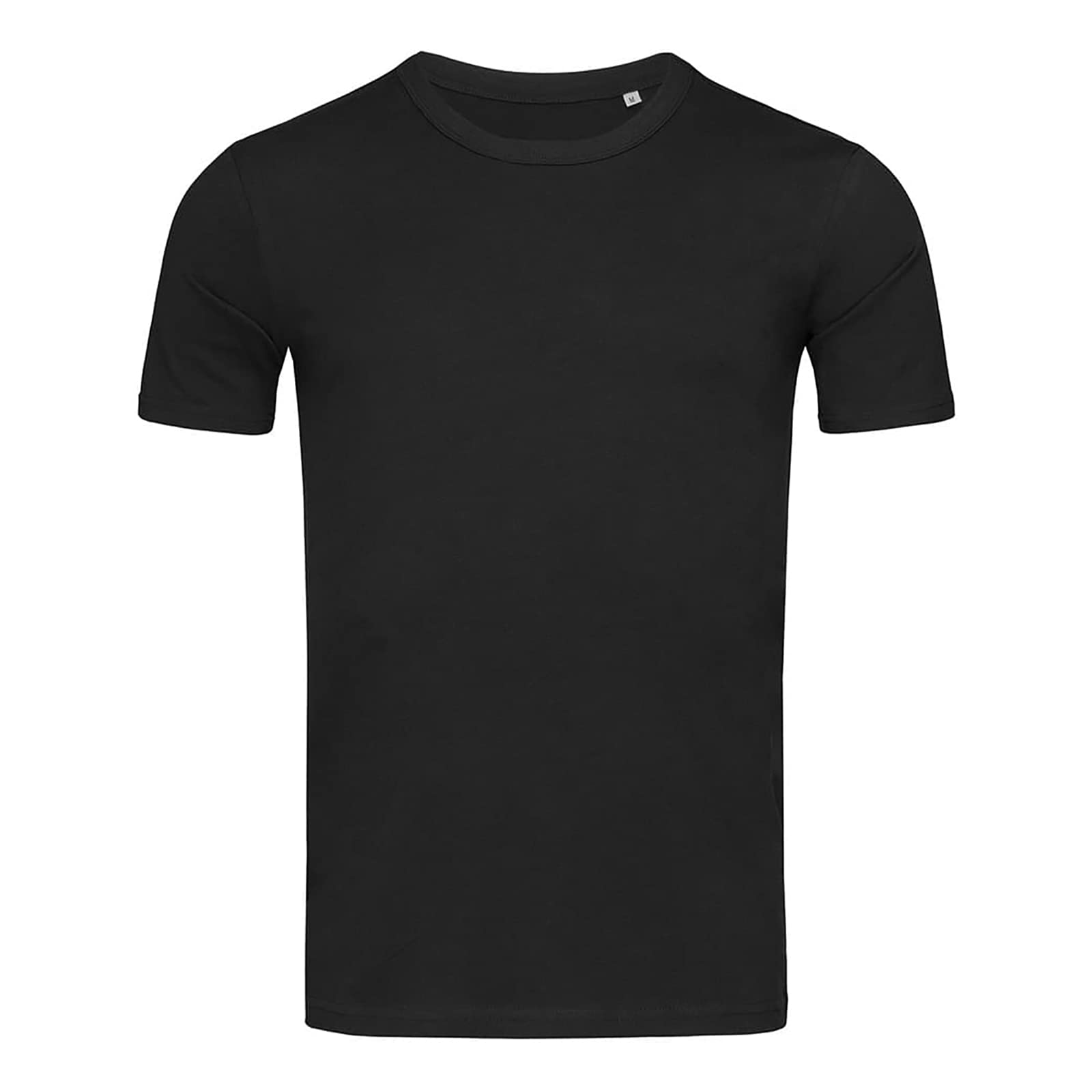Stedman Men's Black Opal Apparel Morgan Crew Neck/St9020 Premium Slim Fit Classic Short Sleeve T-Shirt, Medium