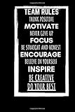 team associated sc10 4x4  team rules: Lined notebook , Motivational Quote Notebook , Motivational & Inspirational Notebook , Journals For Co-worker , Best Gag Gift, Funny ... , Employees, Colleague ,100 Pages/ 6x9