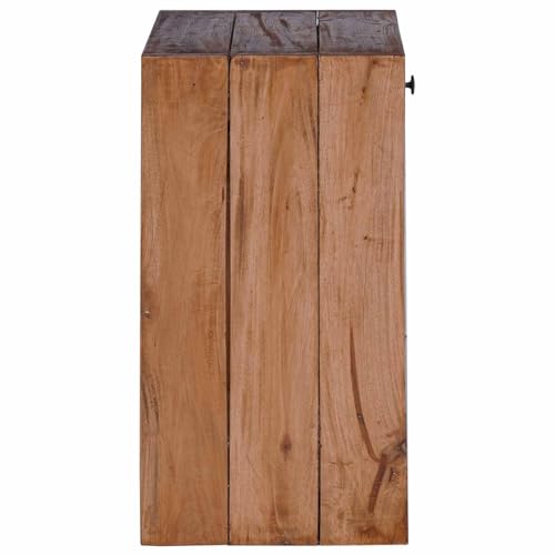 Table de chevet en bois de mahogany compacte pour optimiser le rangement des petits espaces