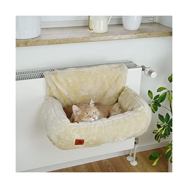 SCHLITZOHR | Premium Katzenbett | Lucky | kuschelige Heizungsliege für Katzen – Bild 3
