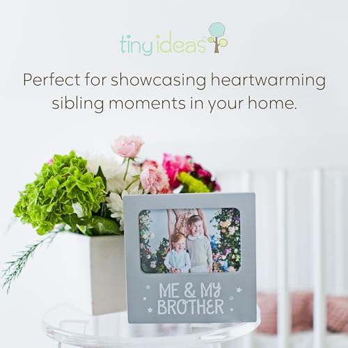 Tiny Ideas 96244 Me And My Brother Picture Frame, Holiday Gift Ideas For Siblings, Christmas Photo Picture Frame, Sibling Keepsake, Ideal Big Brother Gift, Shower Gift And Gender Neutral Nursery Decor thumb #5