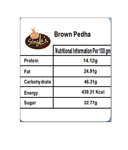 Image of Singla Sweets Brown Peda 500g Very Delicious Sweets with Rakhi Gift