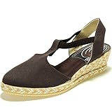 ANVESA 419 Zapatilla Valenciana con Cuña de 5CM en Esparto 