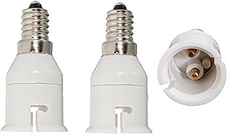 E14 to B22 Converter,FINELED 3-Pack ES Edison Screw to BC Cap Bulb Socket Adapter E14 to B22 Adapter Converter (3-Pack)