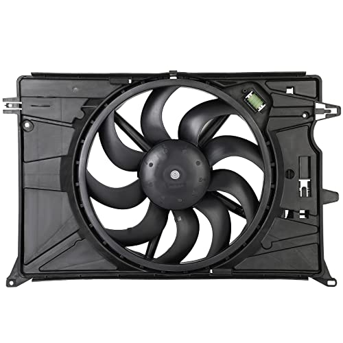 ECCPP Cooling Fan Compatible with 2016-2018 for Fiat for 500X / 2015-2018 for Jeep for Renegade,Replace 623530,621-569,68248150AA,CH3115181,Cooling Fan Assembly