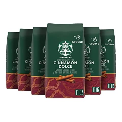 Starbucks Ground Coffee—Cinnamon Dolce Flavored Coffee—No Artificial Flavors—100% Arabica—6 bags (11 oz each) Cover