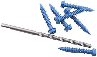 U-Turn - 3/16 x 1 1/4 Concrete Screws with Drill Bit Hex Head