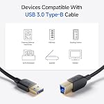 Cable Matters 5Gbps Short USB 3.0 Cable, USB A to B Cable, 3ft, Black - Image 4