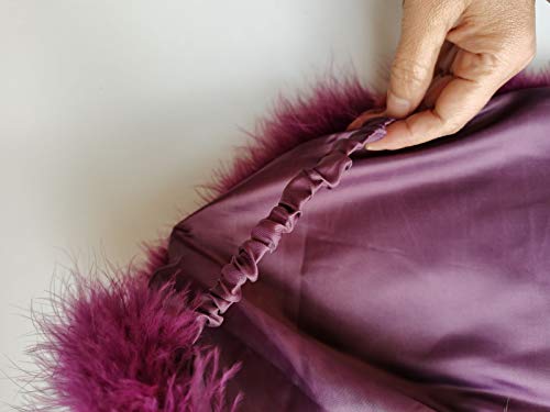 Women Shawls Real Ostrich Feather Cape Fluffy Warm Bridal Shawl Wedding Party for Bride Bridesmaid4