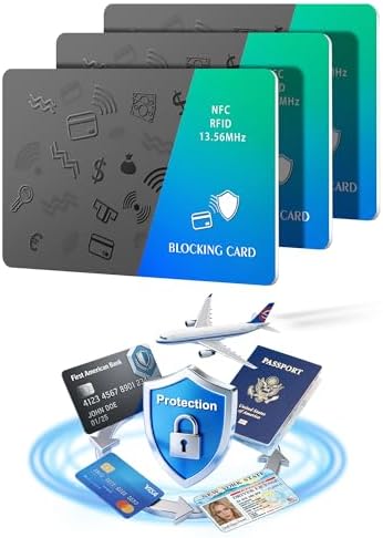 Magriffin Protective RFID Blocking Card: 3-Pcs 99.9% Shielding (1...