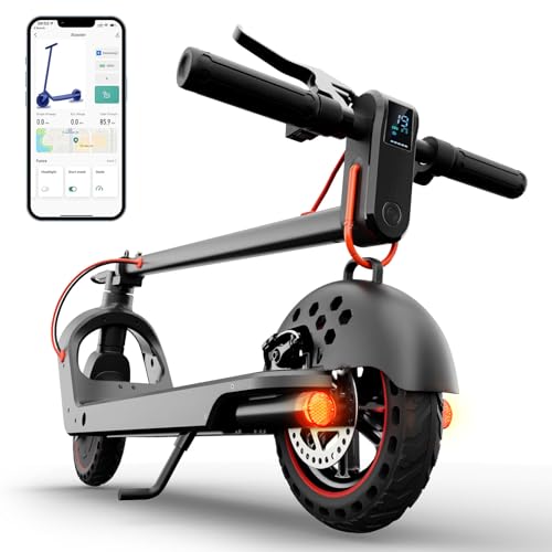 Monopatín Eléctrico Plegable Adultos, 350W, Neumático Antipinchazos 8,5', 36V 7,8Ah, 3 Modos, 25km/h, Doble Freno, App Compatible