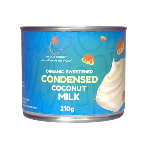 Islands Harvest Sweetened Condensed Coconut Milk Pack of 3 - Gluten-Free, Non-GMO, Vegan Coconut Milk - Rich and Tasty Flavor - Pure No Added Artificial Flavors, Colors & Preservatives
