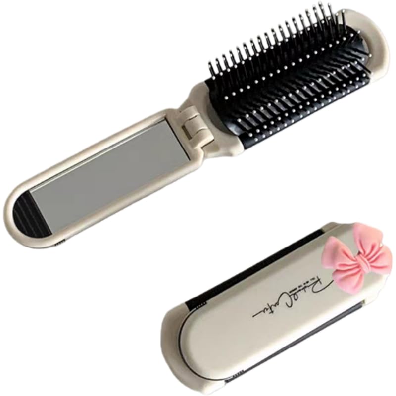 Amazon | EsiFare 折りたたみブラシ コンパクト 髪 ヘアブラシ 携帯用