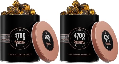 Image of 4700BC | Mocha Walnut Chocolate Popcorn | Gourmet Gift Tin 125g /135g (weight may vary) (Pack of 2)