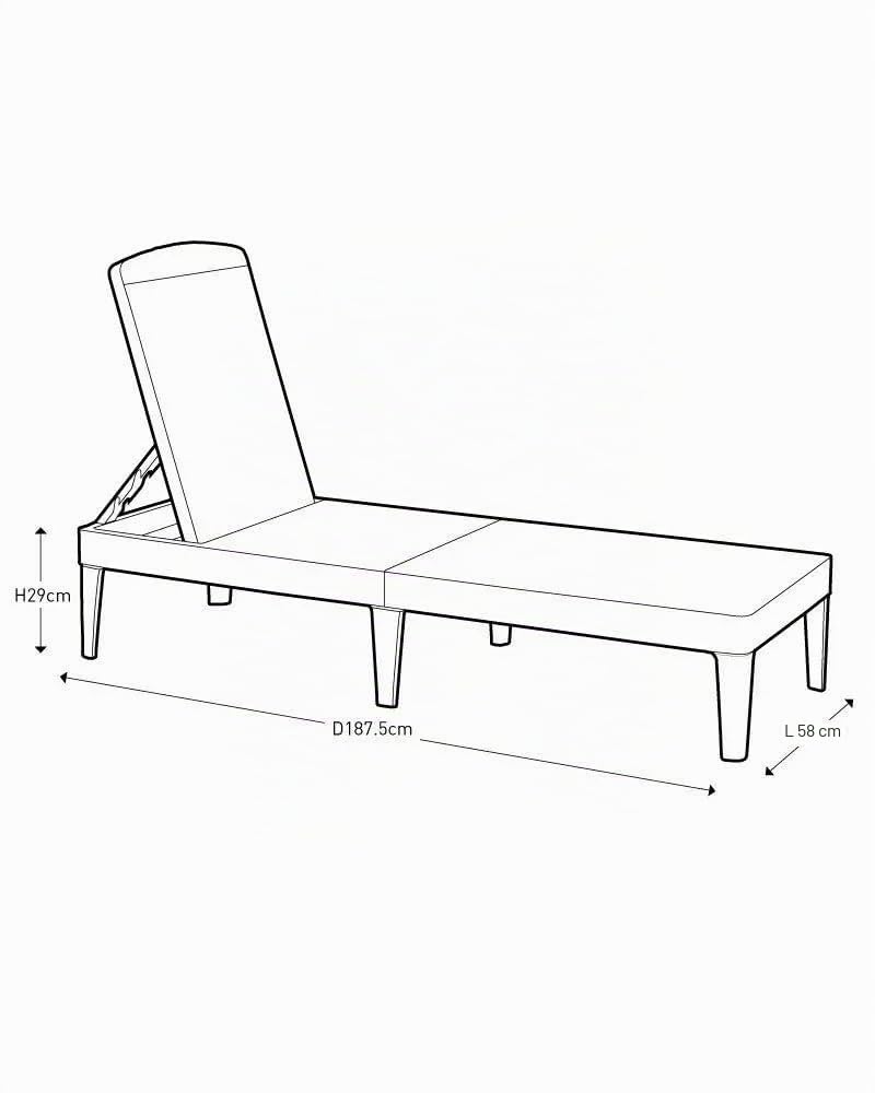 Allibert Chaise Longue de Plage pour Le Jardin