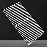 BBQs - Griglia di ricambio in acciaio inox, per cottura al forno, barbecue e disidratazione degli alimenti, resistente alla ruggine (20 x 40 cm)