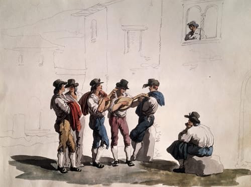 Impression sur toile Serenata par Pinelli : une ambiance romaine dans votre salon moderne