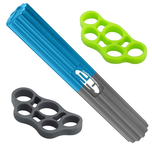 Theraphy Fit Flexbar & Finger Trainers   Barras flexibles para terapia física, fortalecedor de muñeca y dispositivos de fortalecimiento de manos, alivio de codo, tendinitis, codo, tendinitis, 3 piezas