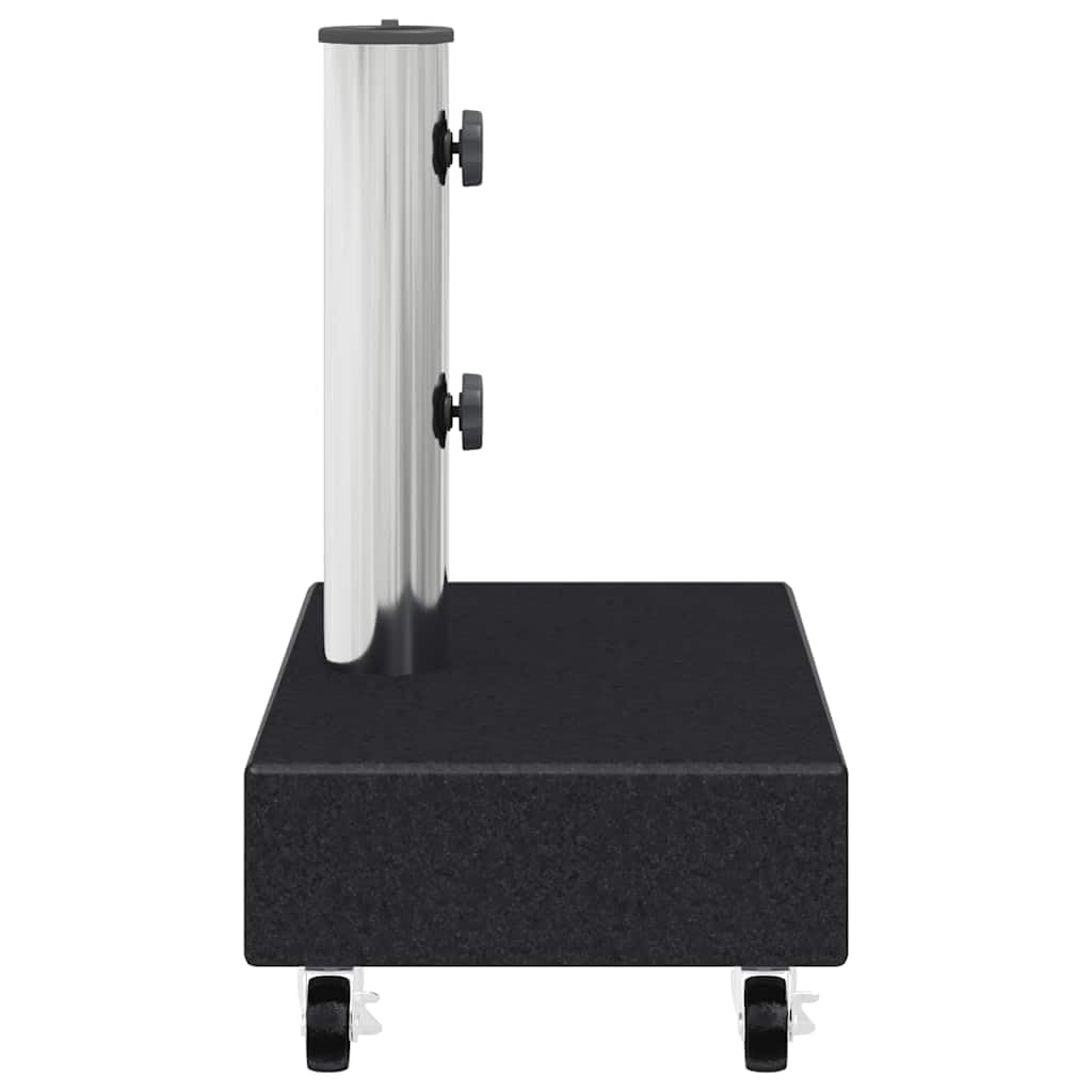 vidaXL Socle de Parasol Noir 45x25x8 cm Granite