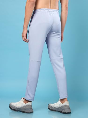 Image of TECHNOSPORT Men Mid Rise Solid Regular Fit Track Pant with Technodry, Antimicrobail for Gym, Workout, Sports and Regular Use