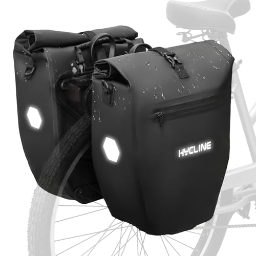 Hycline Waterproof Bike Panniers Bag: Bicycle Rear Rack Bags 28L