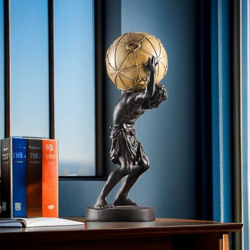Estatua grande de Atlas 17 pulgadas decoración hogar miniatura 4