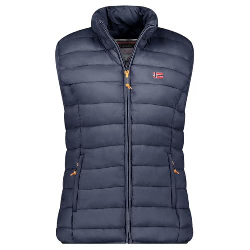 Geographical Norway Vatikolorama Lady Basic – Weste für Damen, warm, gesteppt, ärmellos, Herbst, Winter, Frühling, Sommer – Jacke Mantel warm – Daunenjacke mit kurzen Ärmeln, Jacke (Marineblau, XXL