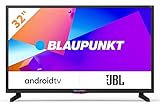 Blaupunkt BA32H4322LEEB - TV Android (9.0) Smart 32" HD - 32 Pulgadas - Google Assistant controlado por Voz, Chomecast, Bluetooth, Altavoces JBL, HDR10, 3xHDMI, 2xUSB, DTS Virtual X