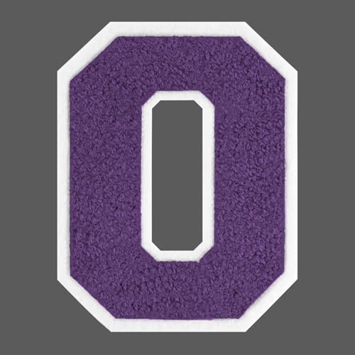 FANCIBAND 4.5 Inch Chenille Varsity Letter Patches Purple Iron On Letters