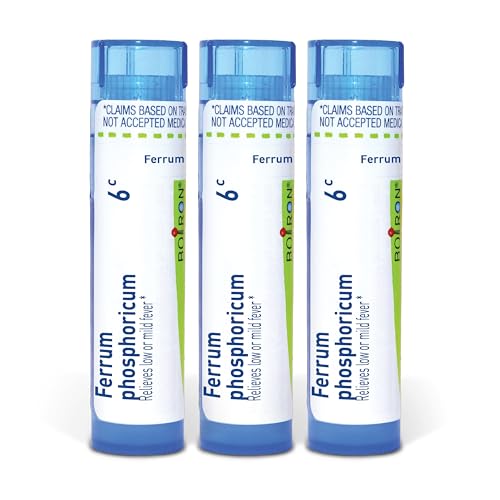 Boiron Ferrum Phosphoricum 6C Homeopathic Medicine for Cold & Flu - Pack of 3 (240 Pellets)
