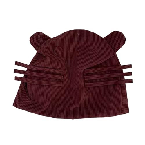 Dsgzkk Hat,Trendy Cute Ears for Men Women and Kids Stay Warm and Stylish Comfortable Hat for Any Occasion Claret