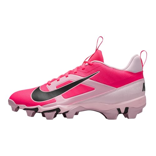 Nike Alpha Menace 4 Shark Football Cleats (HJ4570-600, Racer Pink/Pink Foam/Dark Smoke Grey/Dark Grey) Size 12