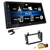 Doppel-DIN Digital Media Receiver mit geringer Einbautiefe, kompatibel mit Android USB-Mirroring