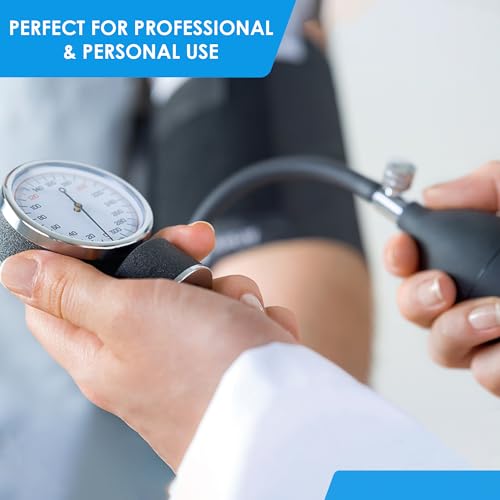 Primacare DS-9191 Aneroid Sphygmomanometer Manual Blood Pressure Monitor Kit, Pediatric Size BP Cuff with Latex Free Inflation System, Waterproof and Portable Nylon Carry Case (Pediatric Size)
