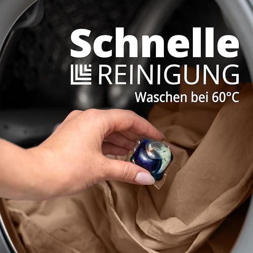 Luxoon Kissenbezug für Gesundheitskissen – 95% Baumwolle / 5% Elasthan, Atmungsaktiv und Hautfreundlich, Waschbar, Für Komfort und Hygiene 1er Pack 30-45 x 50-65 cm, Sand